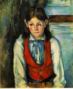 Boy in a red vest 1890